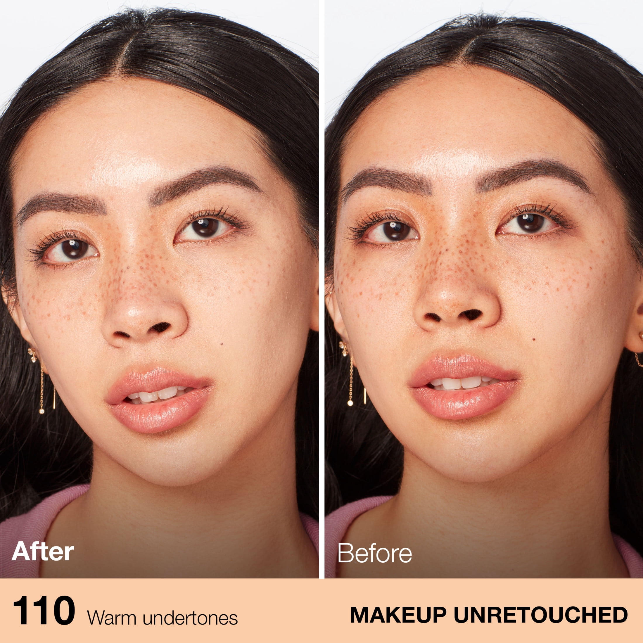 (2 pack) Maybelline Fit Me Dewy and Smooth Liquid Foundation, 110 Porcelain, 1 fl oz