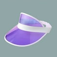 thumbnail image 5 of 4 Piece Unisex Sun Visor，Transparent Plastic 80s Sun Visor Cap for Golf, Tennis and Poker Parties, 5 of 5