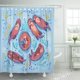thumbnail image 1 of ABPHQTO Animales con lindas nutrias marrones y algas ornamentales y corales en agua azul Juego de cortinas de ducha de baño impermeables para bebés 165x180 cm ABPHQTO PKNMT66x72Shower-11403, 1 of 2