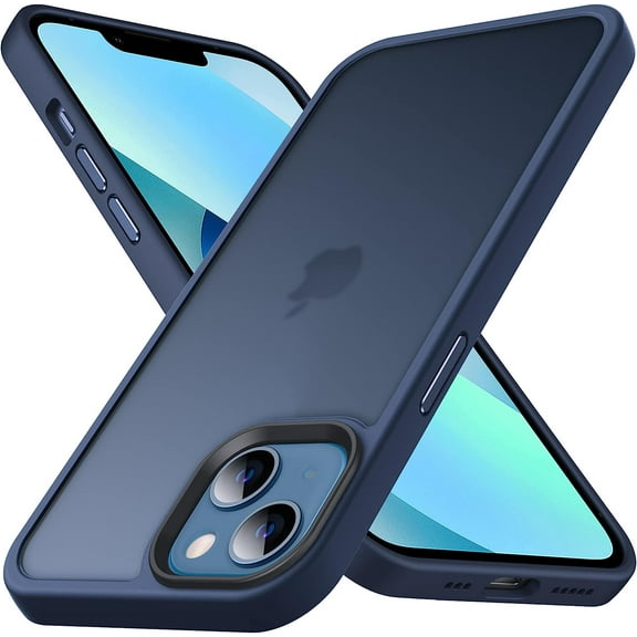 Designed for iPhone 13 Mini Case, [Support Wireless Charging] Soft Silicone Slim Anti-Scratch Phone Case for iPhone 13 Mini 5.4 inch, Blue