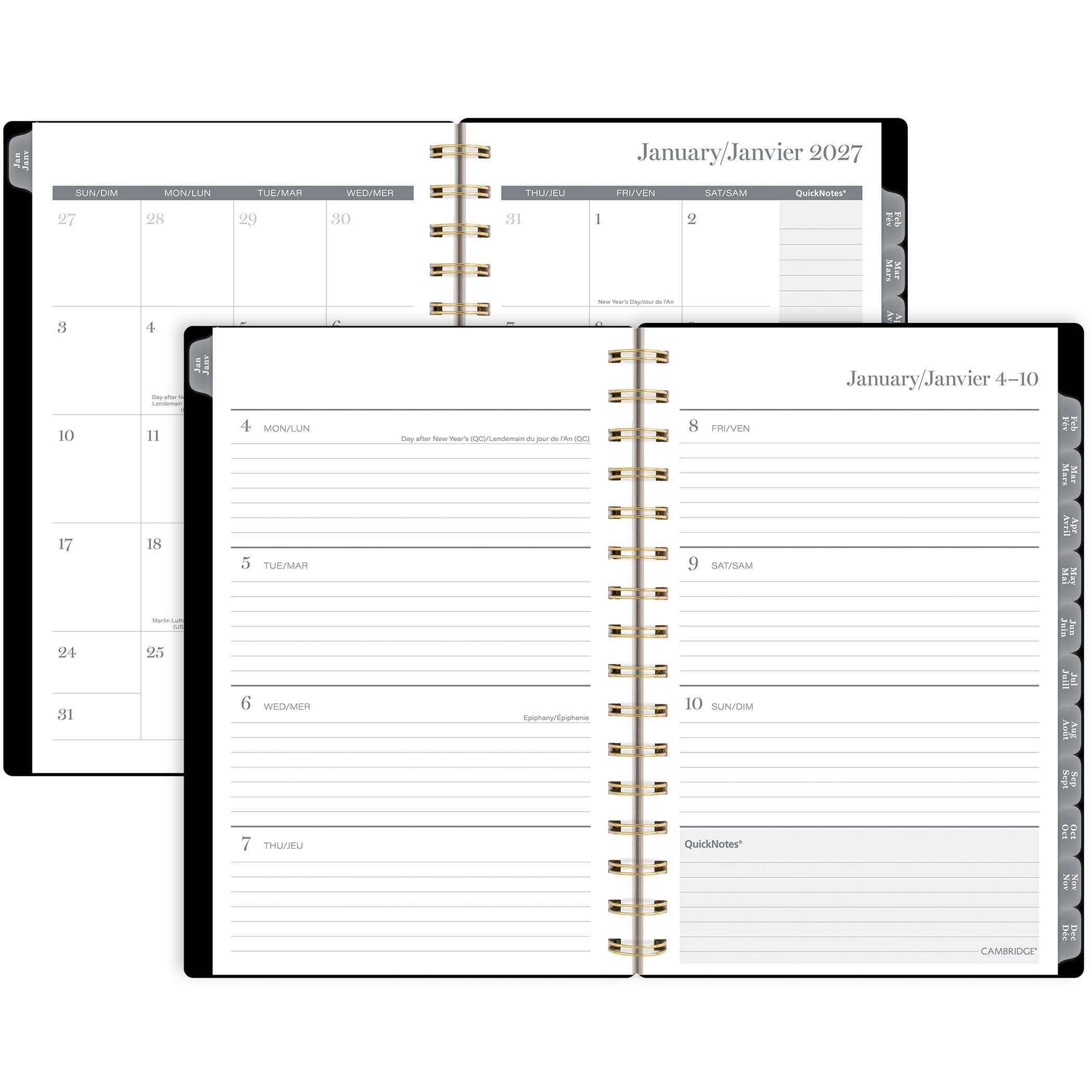 2027 Cambridge® Golden Butterfly Weekly and Monthly Planner, Small