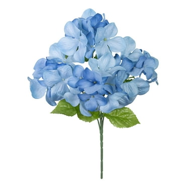 13-inch Artificial Silk Blue Hydrangea Summer Pick, for Indoor Use, by Mainstays
