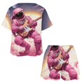 thumbnail image 3 of Space Astronaut Pajamas Set Womens Loungewear Sleepwear 2 Piece PJ Sets, 3 of 7