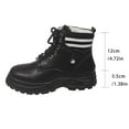 thumbnail image 6 of Bnwani Women Boots Fashion Toe Thick Ankle Fleece Warm Casual Solid Boot Black Size 5.5, 6 of 7