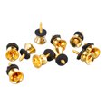 thumbnail image 2 of 10PCS Guitar Strap Lock Buttons Mushroom Style Metal End Pins with Screw for Electric Guitar Bass Ukulele Gold, 2 of 8