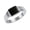 Silver, variant on Men's Stainless Steel Stone Ring Square Black Onyx Gemstone Signet Rings Statement Ring Black Size 8