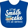 thumbnail image 3 of Inktastic Let Me Smash Cake Its My Birthday Boys Baby Bib, 3 of 4