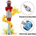 5in1 1000W 12 Speed Hand Immersion Blender Turbo Mode Handheld