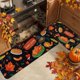 thumbnail image 4 of Juego de Dos Tapetes Decorativos de Otoño con Calabaza y Hoja de Arce para Baño o Cocina | 40X60Cm/15.7X23.6In, 40X120Cm/15.7X47In | Poliéster | Multicolor | Paquete de 2, 4 of 6