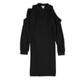 thumbnail image 1 of Vestido camisero bar III con hombros descubiertos para mujer negro grande, 1 of 2
