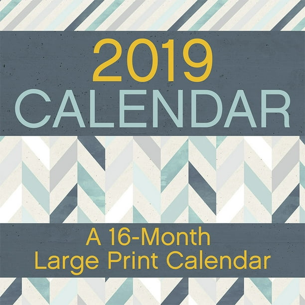 2019 Large Print Wall Calendar - Walmart.com - Walmart.com
