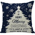 thumbnail image 1 of HEVIRGO Christmas Pillowcase Decorative Soft Hidden Zipper Dust-proof Xmas Elk Pattern Throw Pillow Cover Festival Decor Daily Use, 1 of 10
