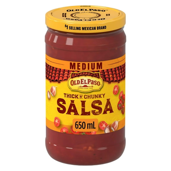 Old El Paso Thick 'n Chunky Medium Salsa, 650ml/22 oz.
