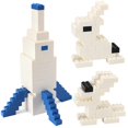 thumbnail image 3 of Juego de juguetes Building Blocks Feleph, 320 piezas, 2 x 4 ladrillos blancos, 3 of 6