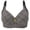 Black, variant on Bras for Women 3/4 Cup Wireless Minimizer for Large Bust Bra with Adjustable Strap Plaid Print Floral Pendant Everyday Support Underwear