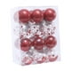 thumbnail image 3 of Juego de 24 adornos navideños para árbol de Navidad. Rojo claro, 3 of 9