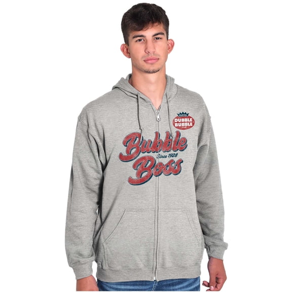 Vintage Dubble Bubble Boss Retro Gum Zip Up Hoodie Men's Women's Brisco Brands S