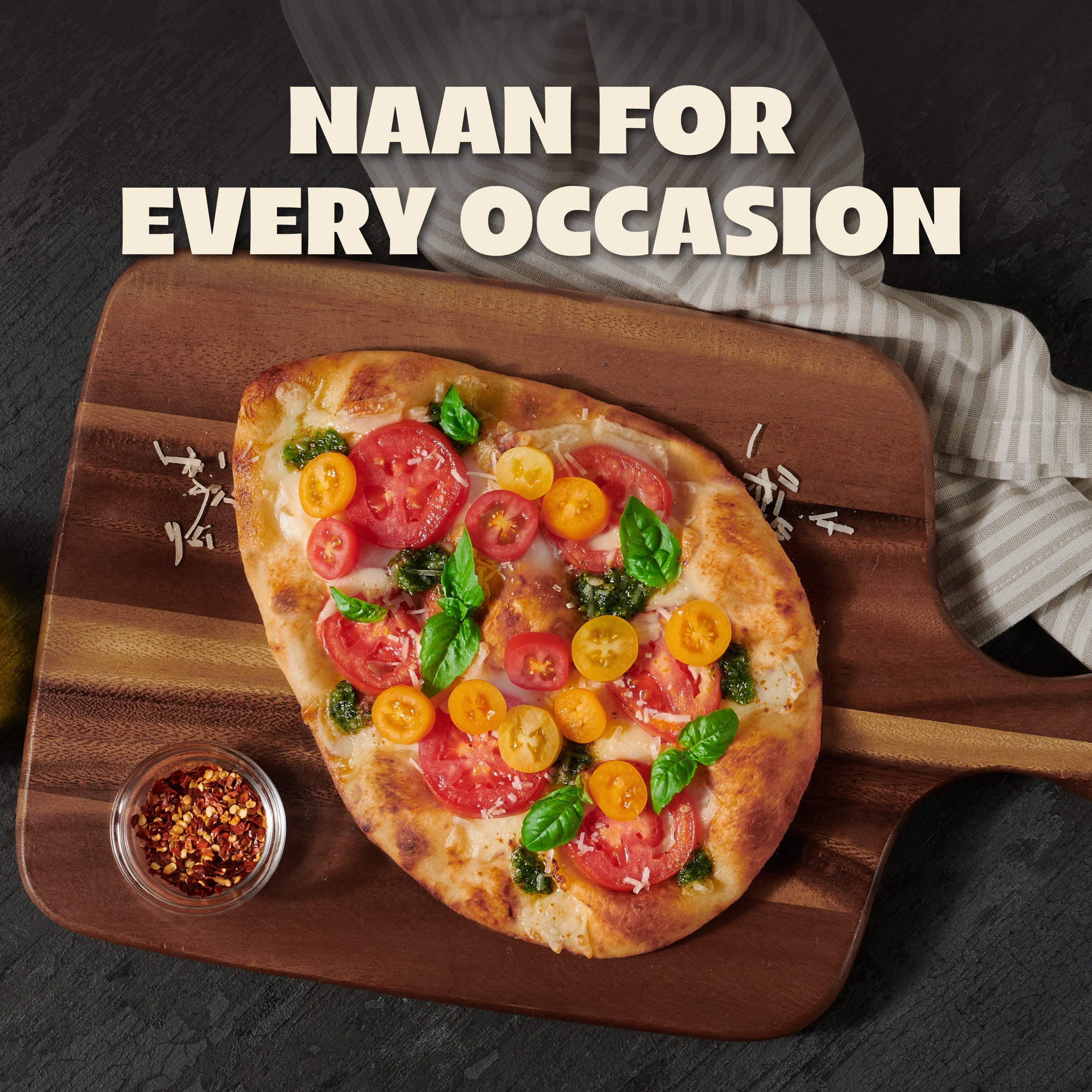 Stonefire® Original Naan Bread, Shelf-Stable, Regular, Fresh Soft Bread, 8.8 oz, 2 Count