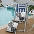 thumbnail image 4 of Outdoor Throw Pillow Covers 16x16 Inch Set of 2 Waterproof Spring Summer Geometric Elegant Black Grey Outdoor Pillow Covers for Patio Funiture Garden Couch 158X16, 4 of 6