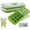 Green, variant on Ice Cube Trays 2 Pack, Easy-Release Silicone & Flexible 21-Ice Trays with Removable Lid Food Grade Ice Tray for Whiskey, Cocktail, Spirits Drinks, Ice Cube Molds BPA Free (Green, 2Pack)