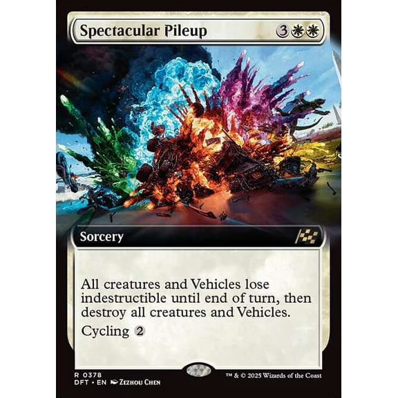 MtG Aetherdrift Rare Spectacular Pileup (Extended Art FOIL) #378