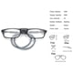 thumbnail image 5 of Reading Glasses High-grade Tr Magnetic Absorption Hanging Neck Funky Readers Glasses Tw,2.5 Magnification,Red, 5 of 5