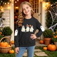 thumbnail image 5 of Futezty Boys Girls Halloween Shirts Kids Ghost Graphic Tees Raglan Long Sleeve T-Shirt 2T-7T, 5 of 7