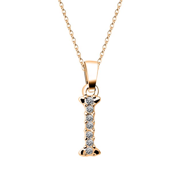 Collar del alfabeto de las mujeres Cadena de clavícula femenina Collar de oro colgante Wmkox8yi sjalhkljlk6244