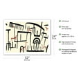 thumbnail image 2 of Animals in an Enclosure - From an Original Color Abstract Art Painting by Paul Klee c.1938 - Fine Art Matte Paper Print (Unframed) 24x32in, 2 of 4