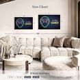 thumbnail image 4 of Elephant Stock Alien Gamer Wall Sign Wall Art - Horizontal Canvas Wall Art - Living Room Wall Decor - Wall Signs Canvas - Gold And Blue Decor - 30" x 20", 4 of 8