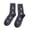A-Navy338, variant on Ttongbb Socks Unisex Cat-Patterned Lined Fold-Over Slipper Fuzzy Cozy Warm Mid Knit Floor Socks Winter Home Socks