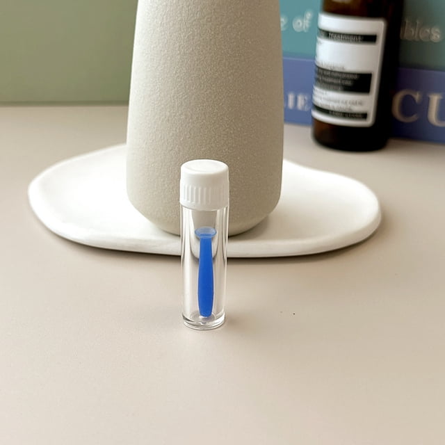 Varilla de succión para lentes de contacto rígidas RGP de silicona integrada, sólida y resistente, para uso en color transparente