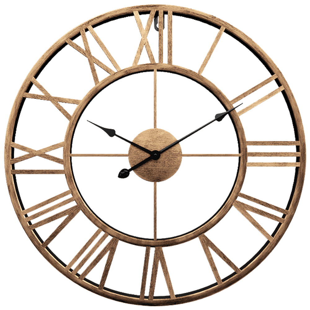 Large Metal Roman Numerals Skeleton Wall Clock Kitchen Home & Office Decoration 