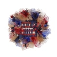 thumbnail image 2 of Couronne Patriotique Rouge Blanc Bleu Décoration de Porte Suspendue – Flore Artificielle Résistante aux Intempéries, Utilisation Extérieure Ou Intérieure, Couleur Durable, Facile à Accrocher, Accent Festif Polyvalent pour Porte d'Entrée, 2 of 6
