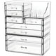thumbnail image 1 of Organizador de maquillaje CQ acrílico transparente con 8 cajones, 1 of 9