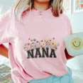 thumbnail image 3 of Nana Wildflower Graphic Tee - Women's Floral Grandmother T-Shirt, Cute Nana Gift, Family Apparel with Flower Shirt, 3 of 7