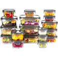 thumbnail image 1 of EasyWare JUMBO - Contenedores de VIDRIO - TAPA DE VIDRIO CON VENTILA, Recipientes para Alimentos, Herméticas a prueba de fugas, Cocina, Horno, Refrigerador, Congelador (SET 3 REFRACTARIOS (6 PCS)),8, 1 of 9