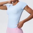 thumbnail image 6 of Warop Women's Yoga T-Shirt, Waist-Tucking Slim-Fit Breathable with Naked Feel, for Running Training and Fitness, Casual Sportswear for Daily Wear, 6 of 8