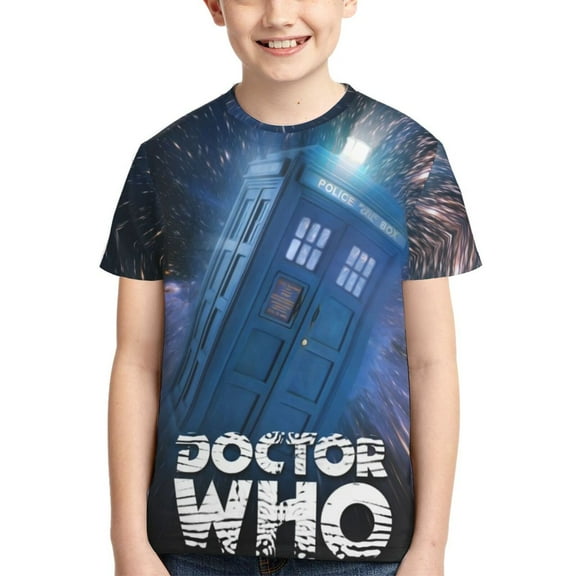Boys Girls Doctor Who Shirt Graphic T-Shirt Crewneck Short Sleeve 3d Colorful Tops Tees
