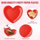 thumbnail image 3 of Platos de papel de corazón para el día de San Valentín, platos desechables en forma de corazón rojo para fiestas, bodas, aniversarios y cenas románticas, 3 of 4