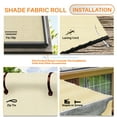 thumbnail image 3 of TANG Sunshades Depot 16' x 24' Shade Cloth 180 GSM HDPE Canary Yellow Fabric Roll Up to 95% Blockage UV Resistant Mesh Net, 3 of 5
