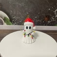 thumbnail image 4 of Christmas Ghost Pendant - Santa Hat Adorable 3D Ghost Resin Ornament, Christmas Tree Hanging Decor for Xmas Tree, Figurine Decor, Christmas Decorations, Home, Holiday Party Supplies & Table Decor, 4 of 8