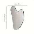thumbnail image 5 of BYXAS Stainless Steel Gua Sha Facial Tools Self Care Gifts Guasha for Face Metal Gua Sha Tighten Skin Massage Guasha Beauty Tool for Body Eyes Massager with Travel Pouch(Silver), 5 of 6