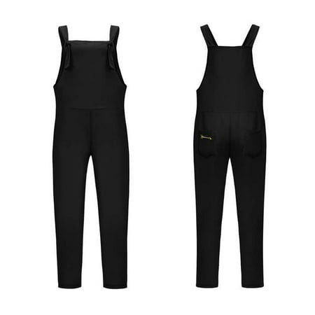 

Cathalem Maternity Bib Overalls Dungarees Overalls Romper Women Baggy Size Casual Plus Jumpsuit Playsuit Baggy Overalls for Women Pants Black Small
