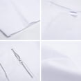 thumbnail image 5 of Dpytoraw Solid Color Double Zipper Design Men Casual Trend Loose Round Neck Short Sleeved T Shirt V-Neck T-Shirts Men White XXL, 5 of 5
