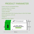 thumbnail image 2 of Constante de alta capacidad recargable de la batería de litio 9V del puerto tipo-C 650mAh, 2 of 7