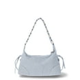 thumbnail image 2 of Madden NYC Women's Grommet Shoulder Handbag, Denim, 2 of 5