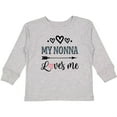 thumbnail image 3 of Inktastic My Nonna Loves Me Girls Girls Long Sleeve Toddler T-Shirt, 3 of 5