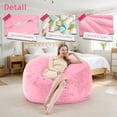 thumbnail image 5 of Oversized Memory Foam Bean Bag Chair, Large Gaming Sofa & Working Lounge Loveseat, Cozy Floor Couch with Washable Cover & Sleeper Bed for Living Room, Great Holiday Gift, 5 of 7