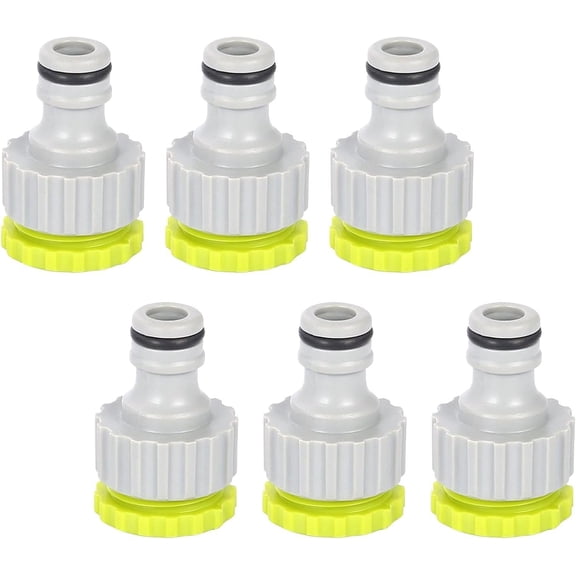 Garden Hose Faucet Connector, Leak-Proof 1/2 3/4 Inch Quick Connect Adapter for Garden Lawn Car Washing Irrigation